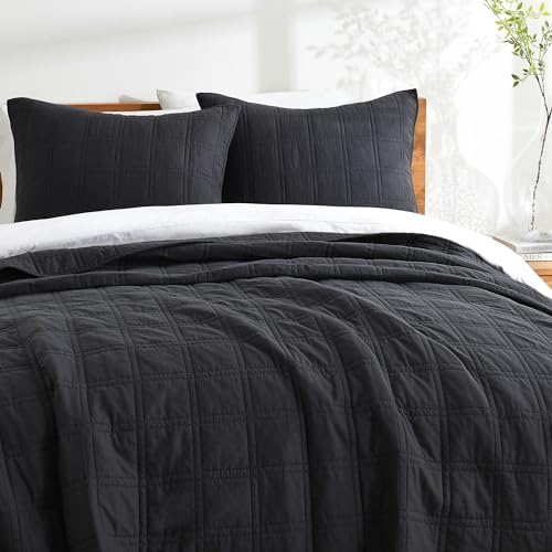 HORIMOTE HOME Cotton Quilt Set Twin Size Geometric Pattern