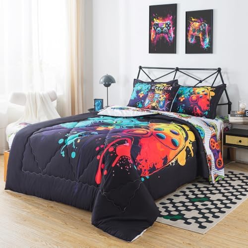 ADASMILE A S Gaming Comforter Set for Kids