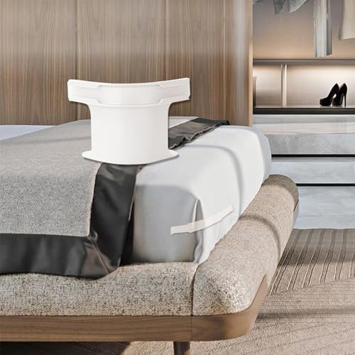 4PCS Heavy Duty Bed Sheet Holders with Straps White 1