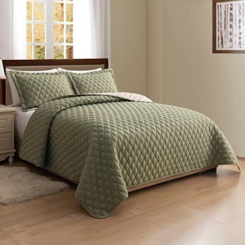 Elegant Comfort Reversible Quilt Set with Pillow Shams