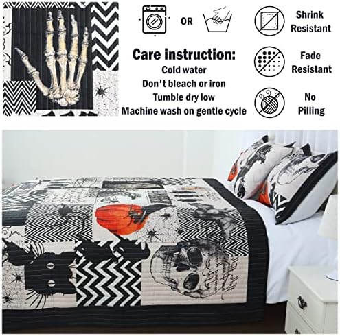 Cmfshape Halloween Bedspread Set Queen Size