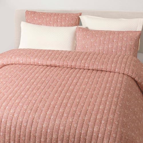 Wonderful Reversible Cotton Gauze Quilt Set Queen Size
