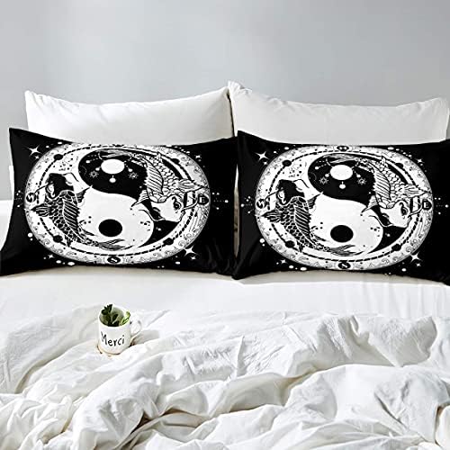 Feelyou Yin Yang Duvet Cover Set 3Pcs Zipper