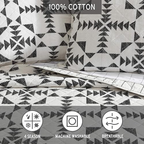 Eddie Bauer Queen Quilt Set 3 pcs Arrowhead Charcoal