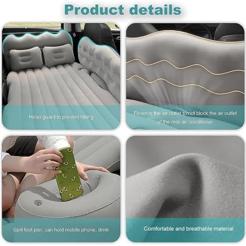 Car Inflatable Mattress for Volvo V60 Mk2 2018-2023 Black