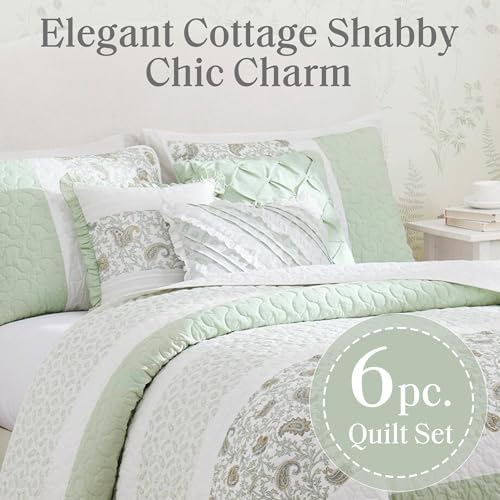 Madison Park Dawn 6 Piece Queen Cotton Coverlet Set