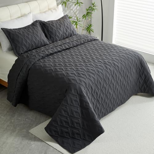 Cmfshape Diamond Embroidery Quilt Set 3 Piece King Size