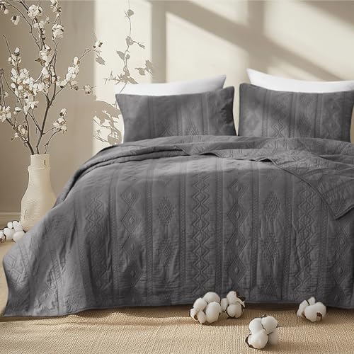 Bedsure 100 Cotton Quilt Set with Pillow Shams