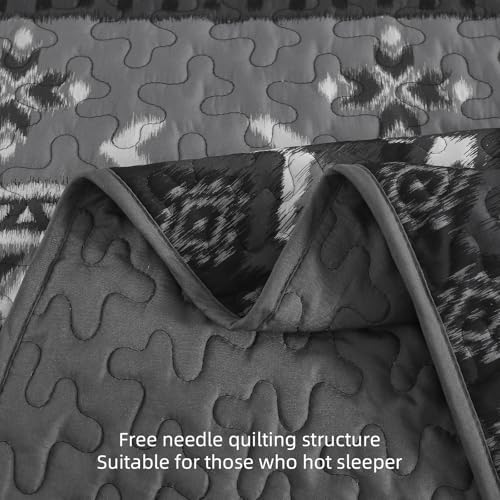 Dintszyayue Boho Quilt Set Queen Size 3 Piece