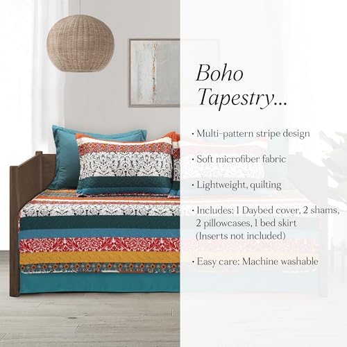 Lush Decor Boho Stripe 3-Piece Daybed Cover Set