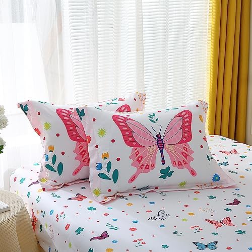 Butterfly Comforter Set Twin 7 Piece Kids Bedding