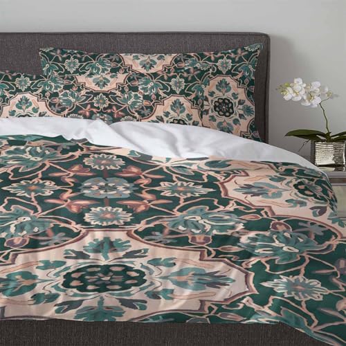 Boanket 3-Piece Boho Duvet Cover Set with Zipper 1