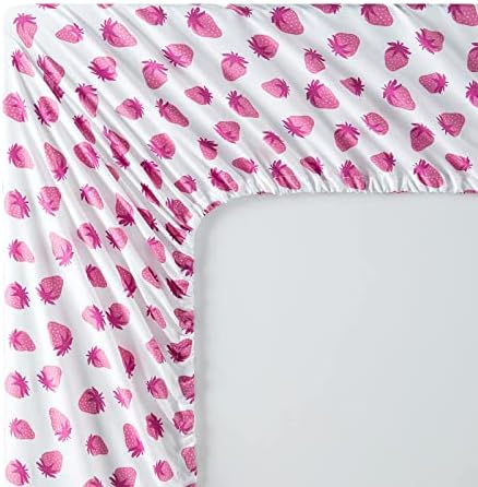 Vonty Kids Twin XL Sheet Set Strawberry Pattern