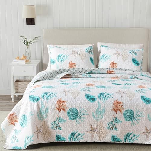 Great Bay Home Coastal Bedding Set - TwinTwin XL