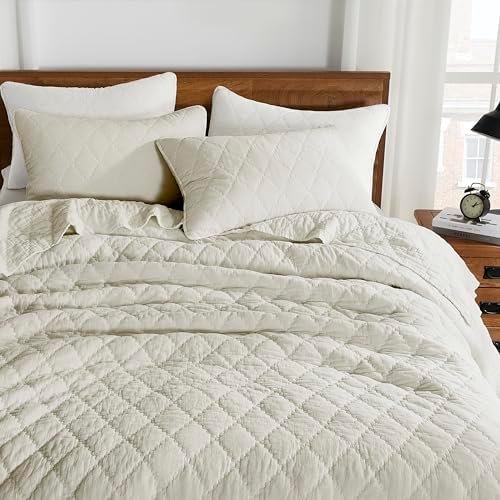 Palassio Beige Twin Quilt Set with 1 Sham 1