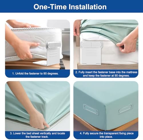Tabiaprd Bed Sheet Holders 8 Pack Upgrade Fasteners