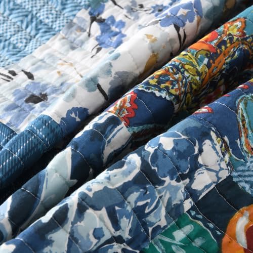 Autumn Dream Reversible Cotton Bedspread Set King Size