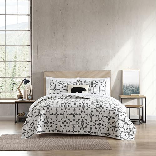 Eddie Bauer Queen Quilt Set 3 pcs Arrowhead Charcoal