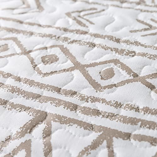 NEWLAKE Reversible Quilt Bedspread Set Queen Size