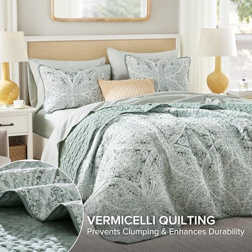 Comfort Spaces Reversible Boho Quilt Set Queen Size