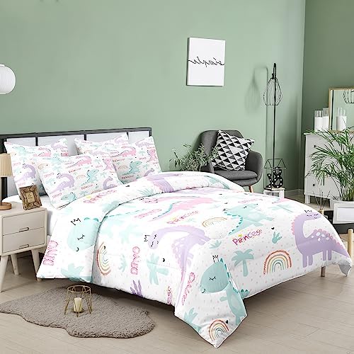 NINENINE Dinosaur Comforter Set for Kids Twin Bedding