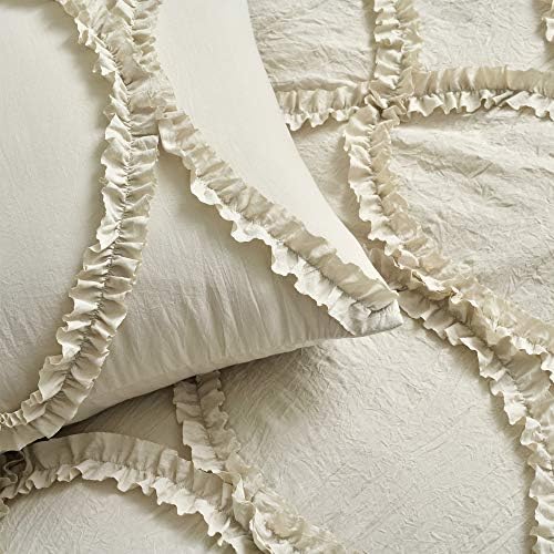Lush Decor Riviera Ruffle Skirt Bedspread 3 Piece Set King
