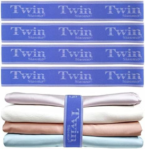 Siaomo Bed Sheet Organizer Bands - 4PCS Blue for Twin