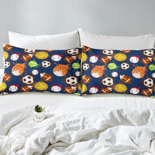 Erosebridal Soccer Sheet Set Twin Size