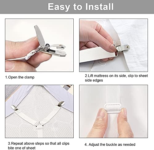 Attmu Sheet Straps for Mattresses and Furniture