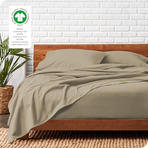 Bare Home Organic Cotton Flannel Sheet Set Twin