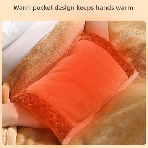 KITPIPI Electric Heated Blanket 31x24 USB Portable Cordless