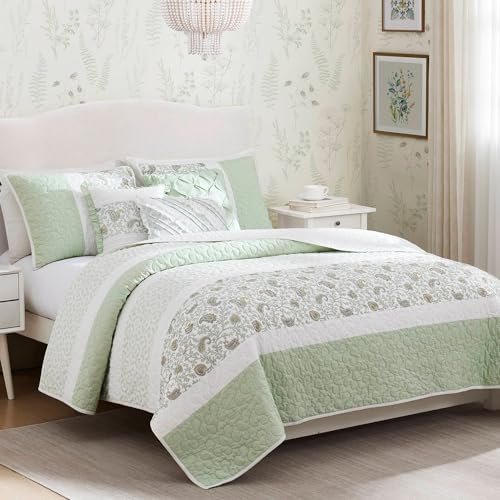 Madison Park Dawn 6 Piece Queen Cotton Coverlet Set