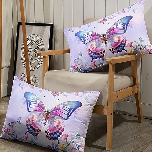 AILONEN Butterfly Fitted Sheet Set Twin XL Size