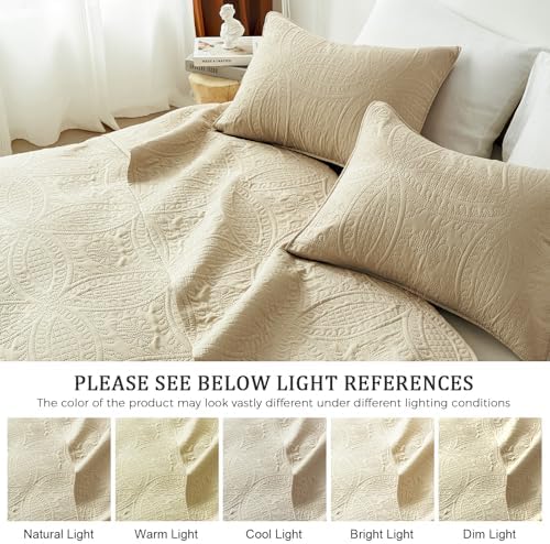 Akkialla Twin Quilt Bedding Set with Coin Pattern 1