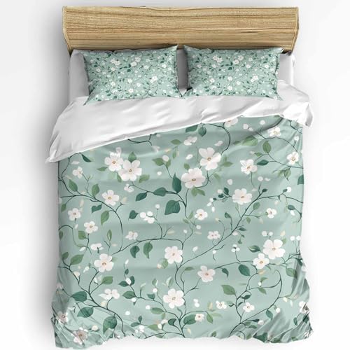 Boanket 3 Piece Queen Size Bedding Set with Zipper Closure