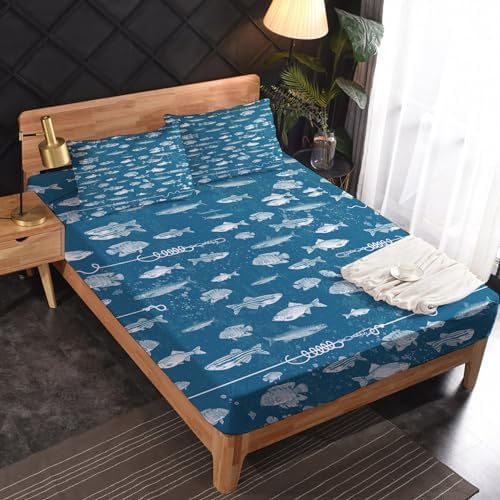Fish Sheets Twin XL Sheet Set - Kids Bedding with Fun Design