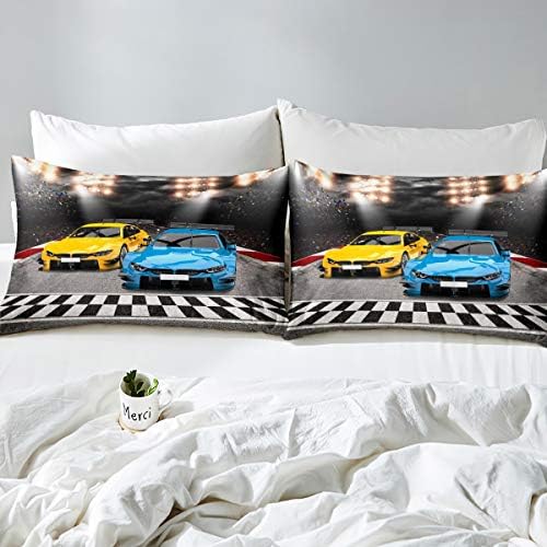 Feelyou Sports Car Bedding Set for Kids Boys