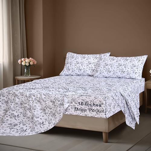 ZOYER 100 Cotton Percale Twin XL Sheets Set 1