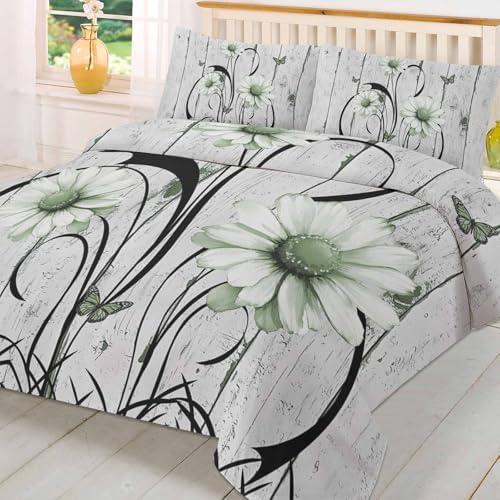 Boanket 3-Piece Farmhouse Duvet Cover Set with Zipper Closure