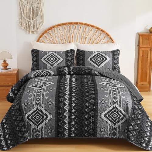 Dintszyayue Boho Quilt Set Queen Size 3 Piece