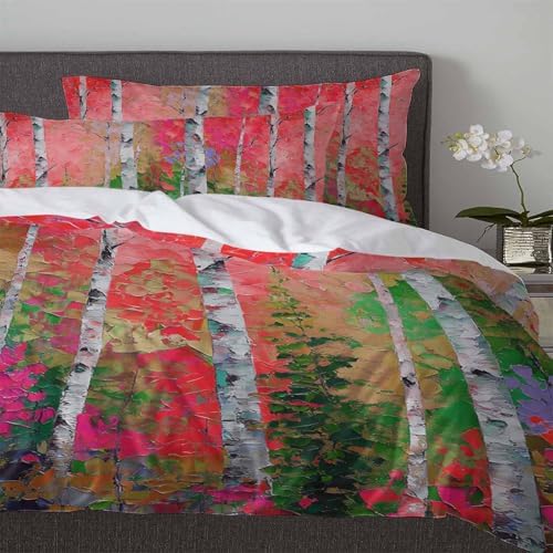 Boanket 3-Piece Queen Bedding Set with Zipper and Tie-In Pillowcases