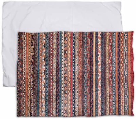 Retro Stripes Pillow Case Soft Breathable Queen Size 20x26 Inches 1