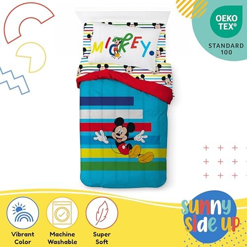 Sunny Side Up Disney Mickey Mouse Twin Comforter Set