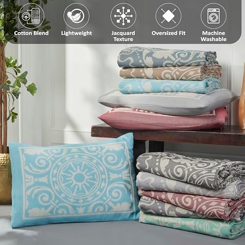 Superior Cotton Blend 3-Piece Bedspread Set King Charcoal