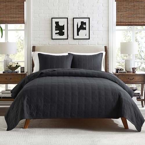 HORIMOTE HOME Cotton Quilt Set Twin Size Geometric Pattern