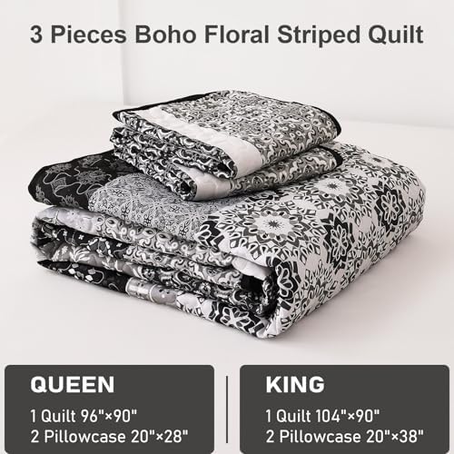 WONGS BEDDING Boho Quilt Set King