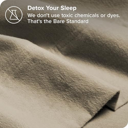 Bare Home Organic Cotton Flannel Sheet Set Twin