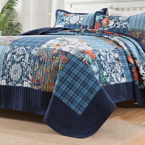 Autumn Dream Reversible Cotton Bedspread Set King Size