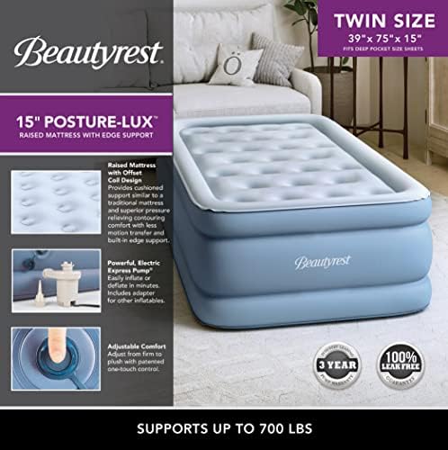 Beautyrest Posture Lux Air Bed Mattress 15 Twin