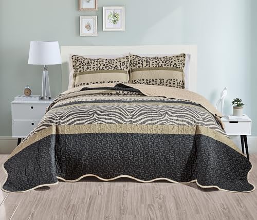 Grand Linen 3-Piece Safari Quilt Set